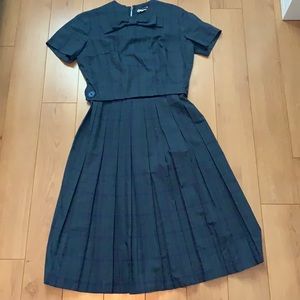 Vintage 50s Plaid Dress